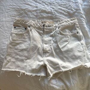 Girlfriend Collective Cream Jean Shorts